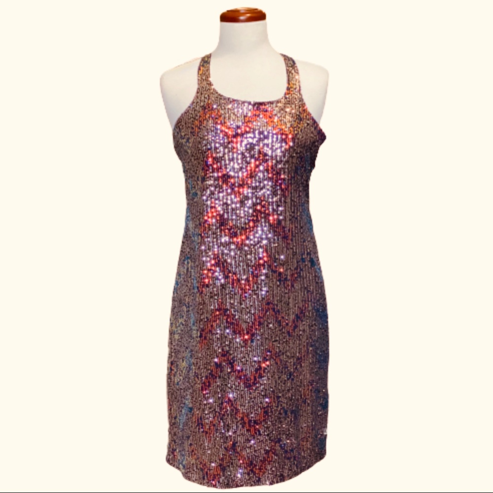 Sequins long evening dress
